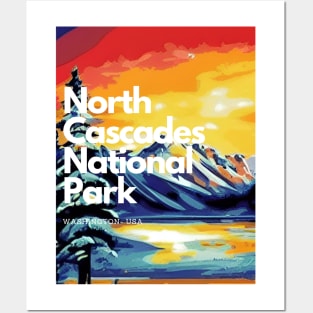 North Cascades National Park hike Washington United States Posters and Art